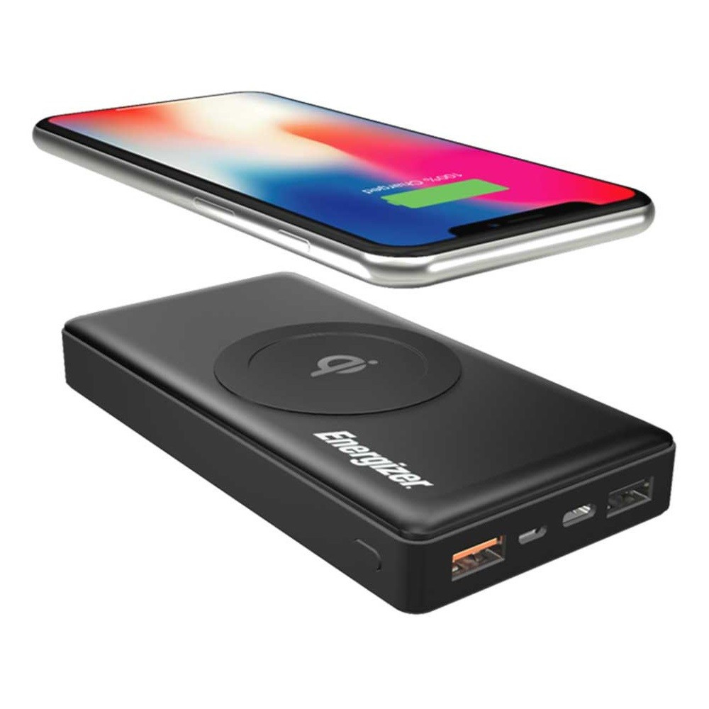 Power Bank & Chargeur Sans fil Qi Energizer QE10000CQ / 10000 mAh