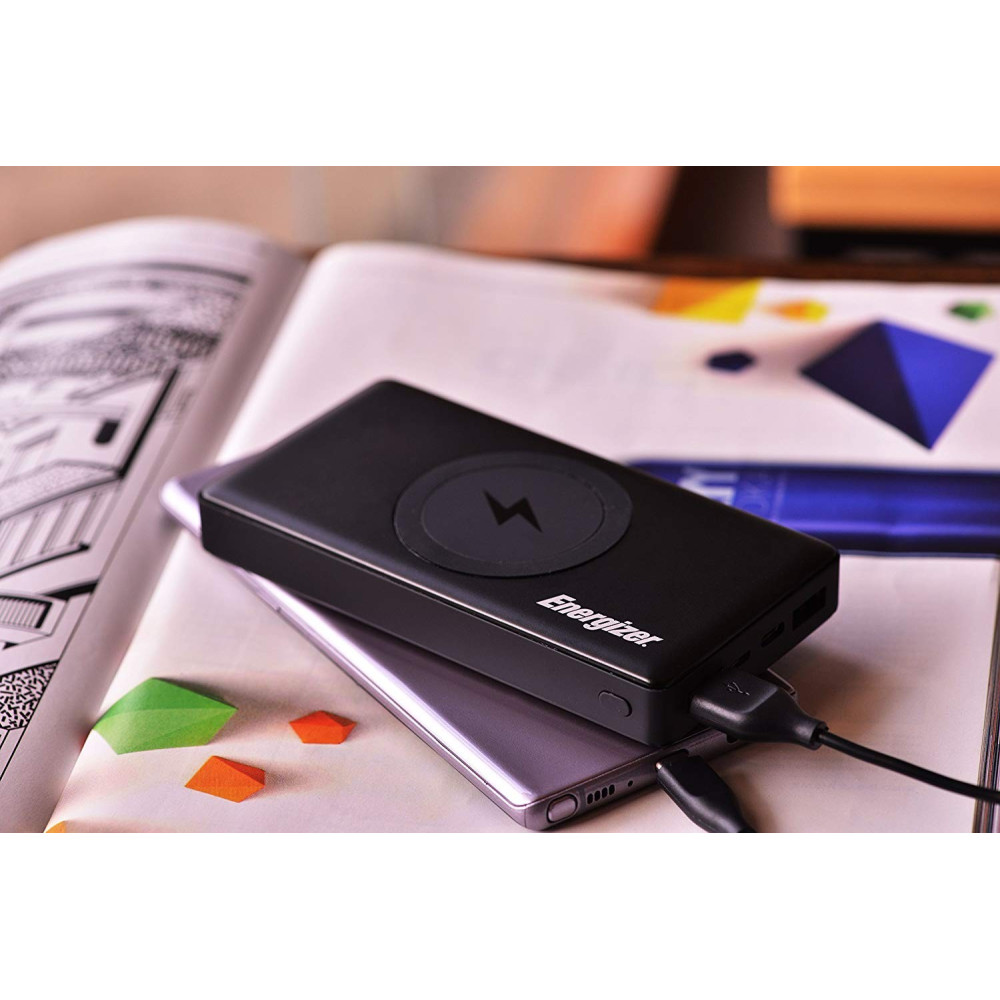 Power Bank & Chargeur Sans fil Qi Energizer QE10000CQ / 10000 mAh