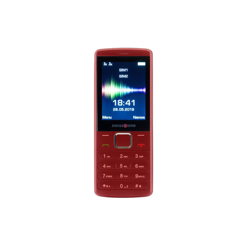 Téléphone Portable SwissTone SC1550 / Double SIM / Rouge