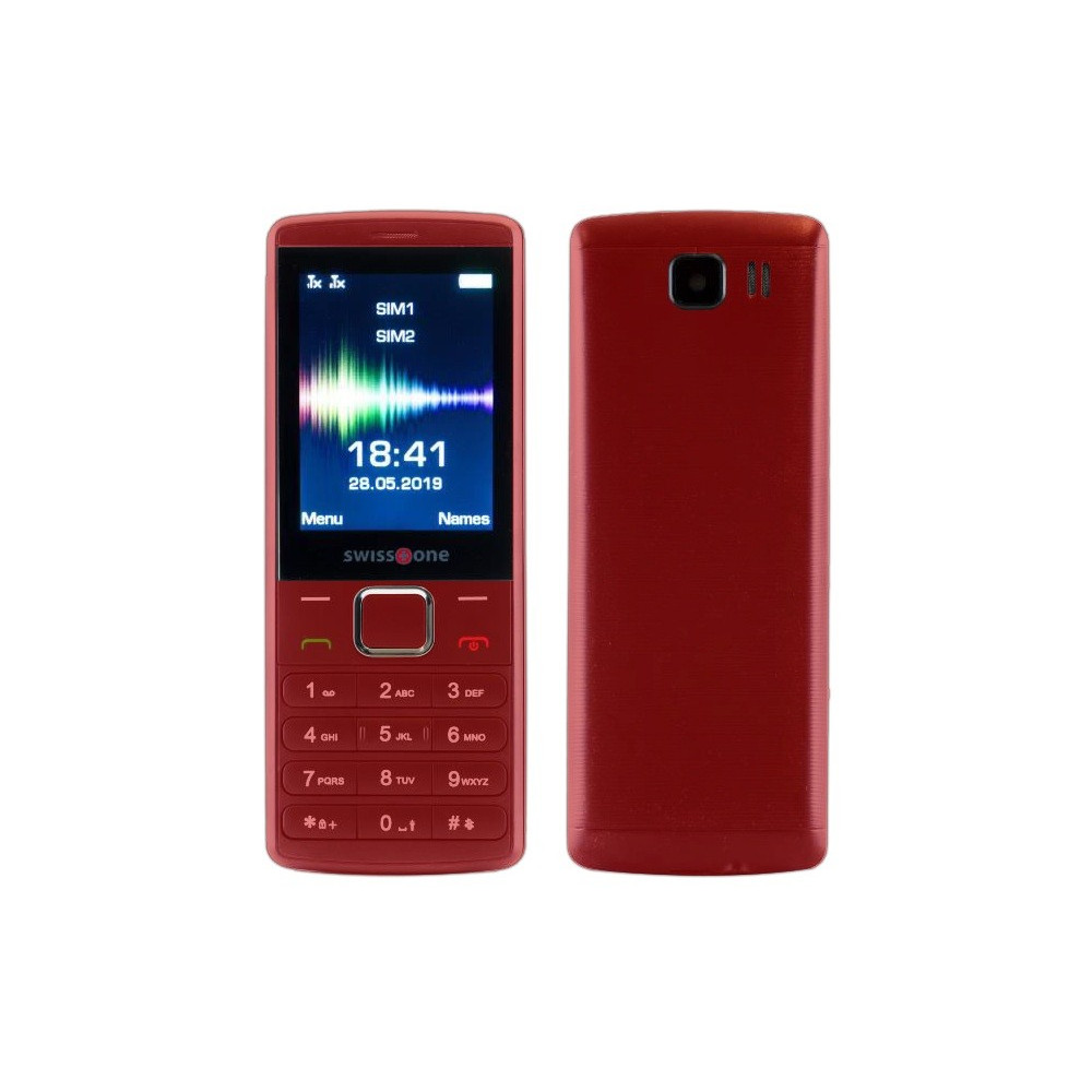 Téléphone Portable SwissTone SC1550 / Double SIM / Rouge