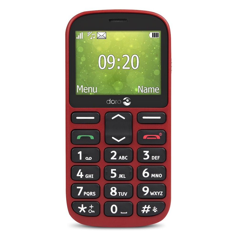 Téléphone Portable Doro 1360 / Double SIM / Rouge