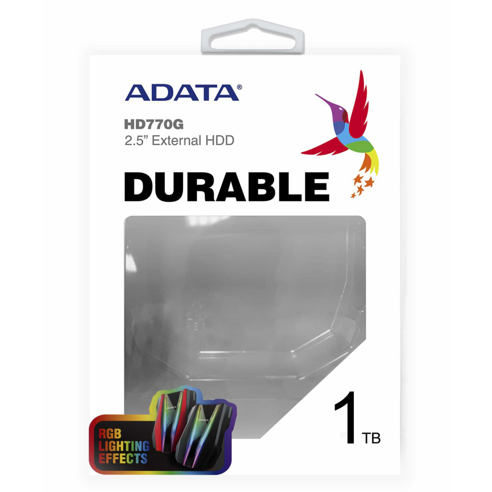 Disque Dur Externe Adata HD770G / 1 To / USB 3.2 / Noir