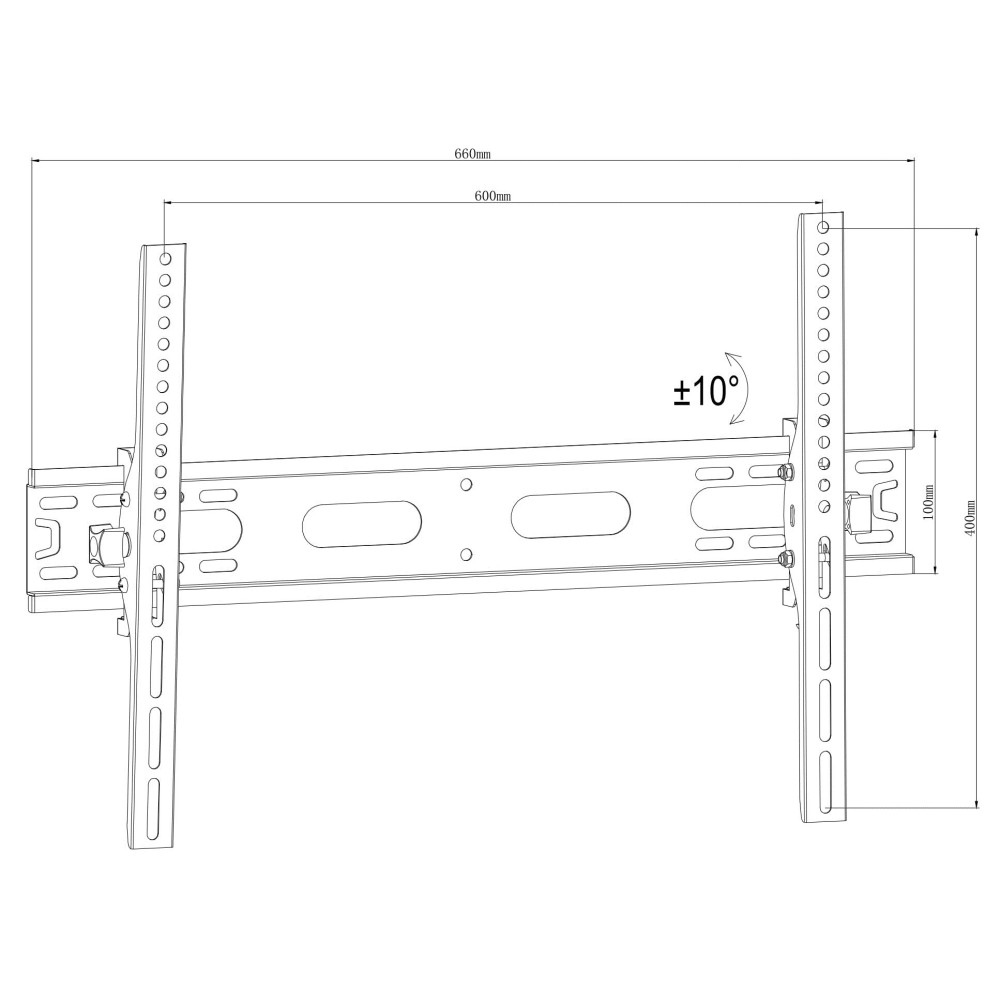 Support Mural Omega OUTV600T pour Téléviseur 37"-70"