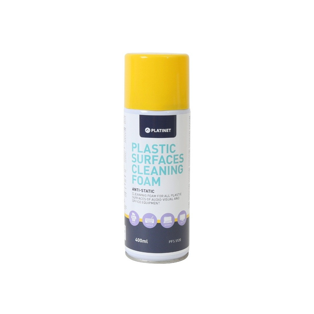Mousse de nettoyage pour Surfaces PLASTIQUES Platinet PFS5120 / 400 ML / Originaire de L'union Européenne
