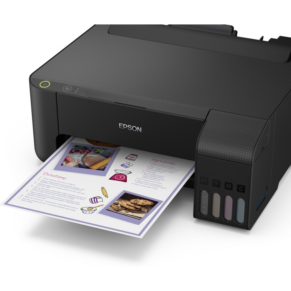 Imprimante à réservoir intégré couleur Epson L1110 + 4 Bouteilles d'encre