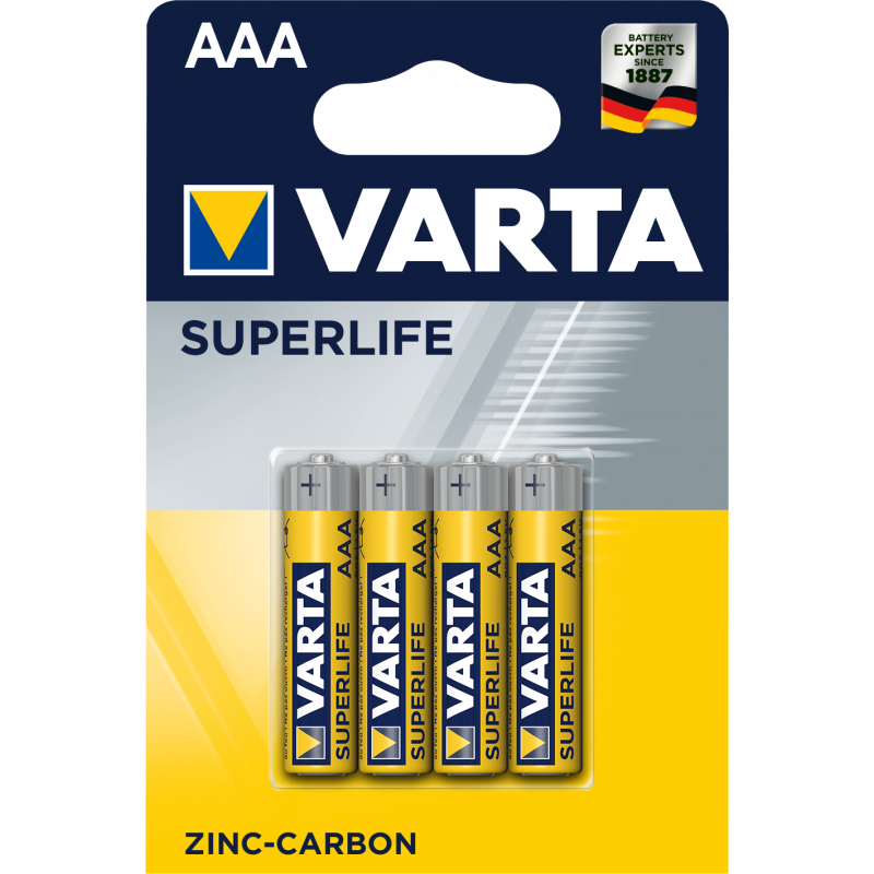 4x Piles AAA Varta SuperLife / R03 / 1.5V