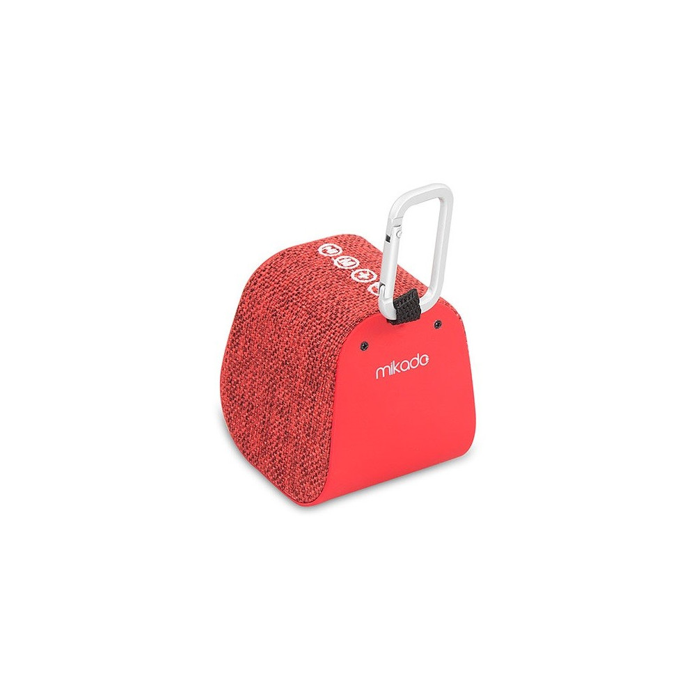 Haut Parleur de poche Bluetooth Mikado Freely K6 / 5W / Rouge