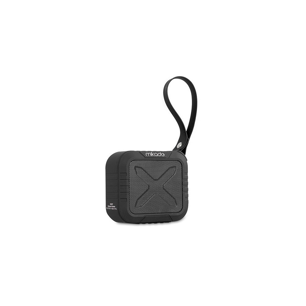 Haut Parleur de poche Bluetooth Etanche Mikado HANDY / 5W / Noir