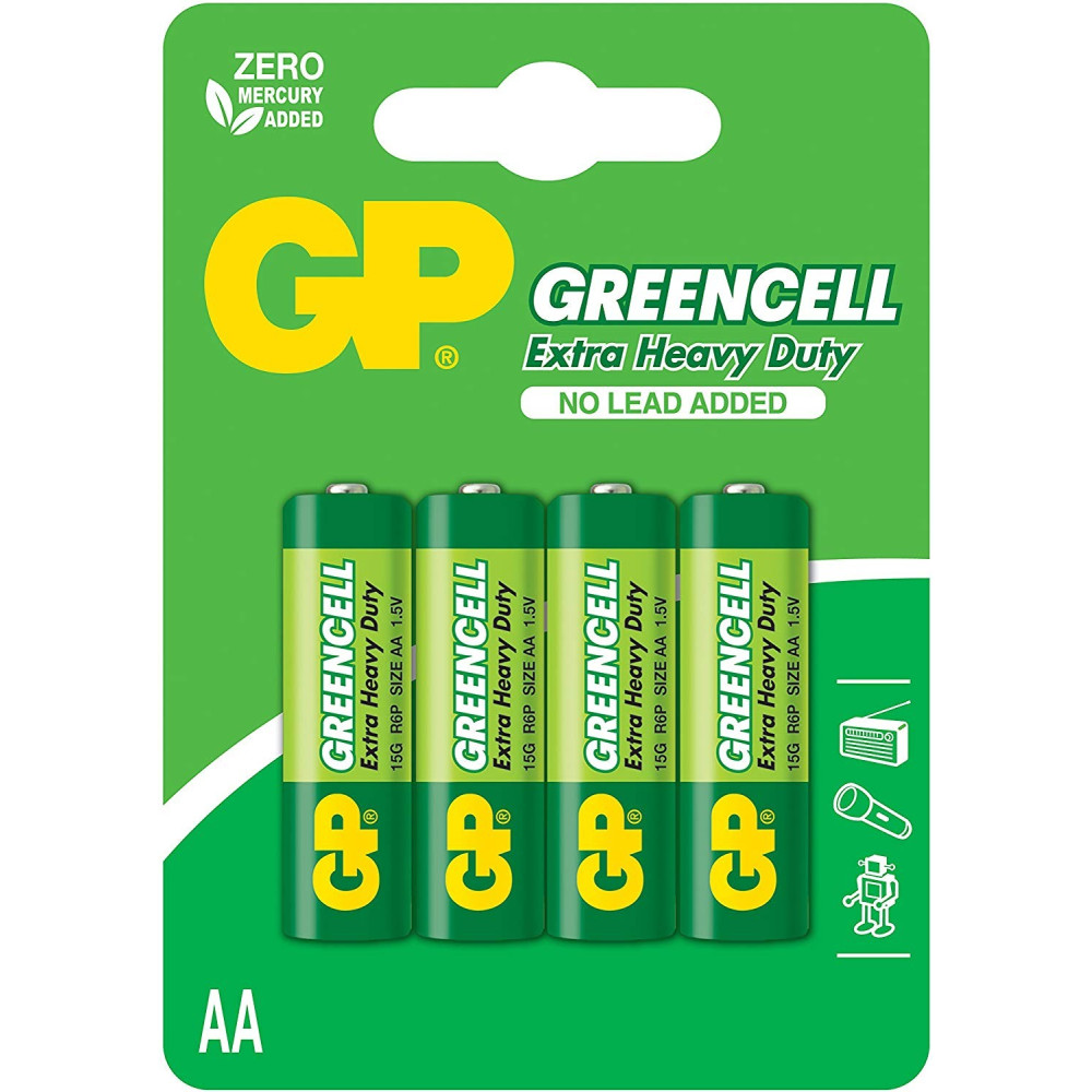4x Piles AA GP Extra Heavy Duty LR06 / 1.5 V