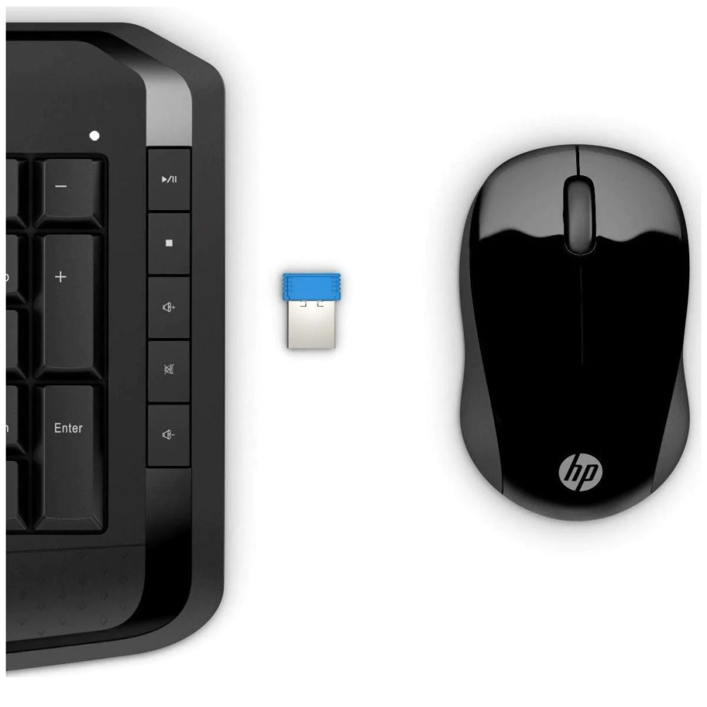 Ensemble Clavier Azerty et Souris Sans Fil HP 300