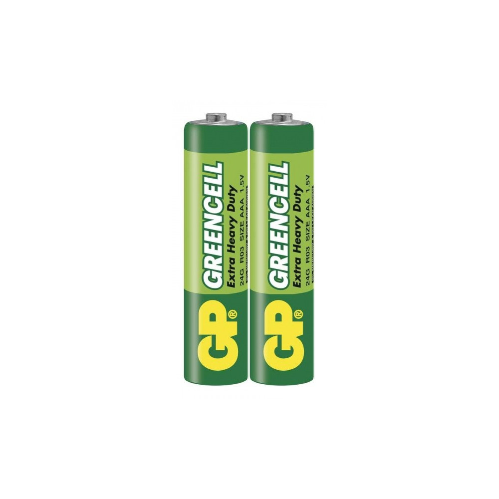 2x Piles AAA GP Greencell Extra Heavy Duty / R03 / 1.5V