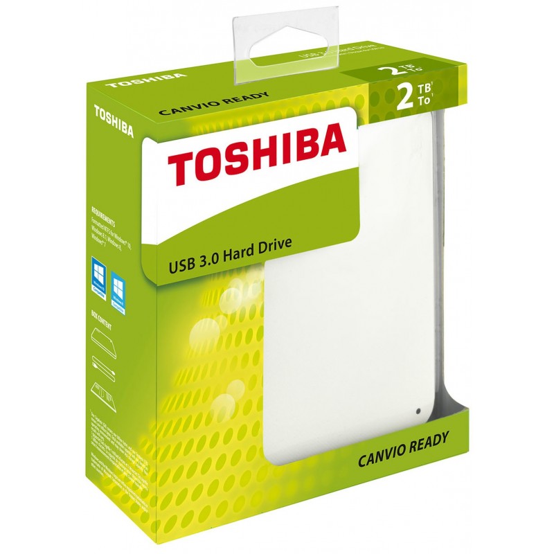 Disque dur externe Toshiba Canvio Ready / 2 To / Blanc