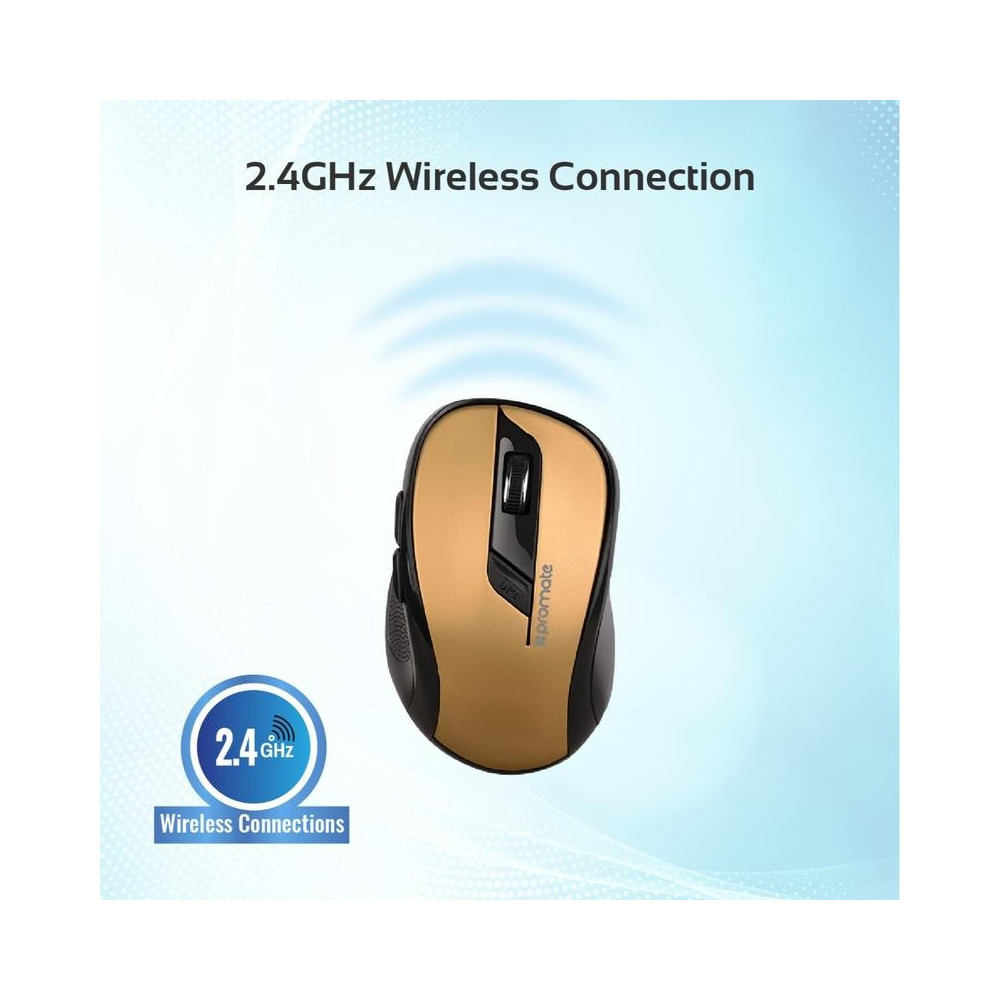 Souris Optique Sans Fil Promate Clix-7 / Gold