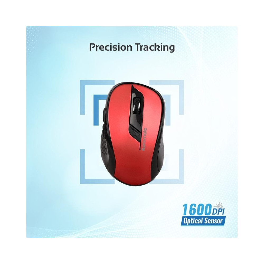 Souris Optique Sans Fil Promate Clix-7 / Rouge