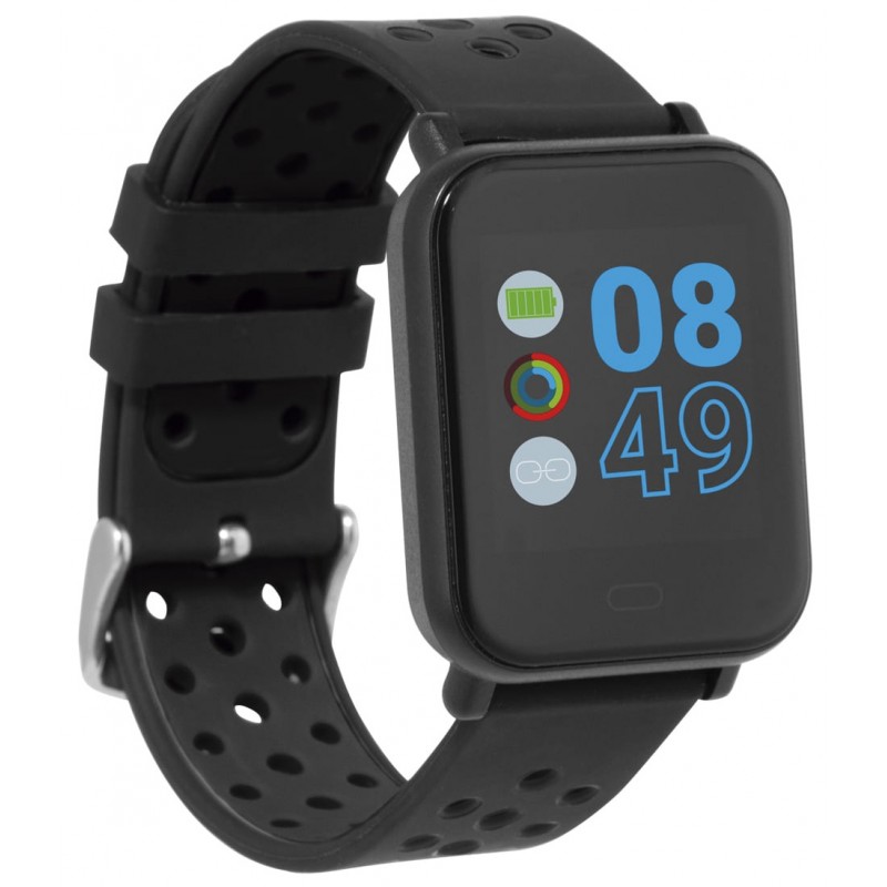 Montre connectée Ksix Fitness Band Cube HR Noir