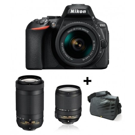 Nikon D5100 Noir + 2 Objectifs + Sac - Appareil Photo Numérique (occasion)