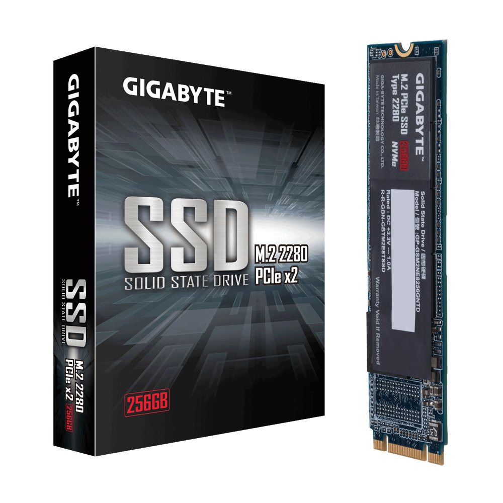 Disque Dur Interne SSD M.2 PCIe Gigabyte 256 Go