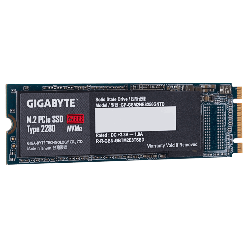 Disque Dur Interne SSD M.2 PCIe Gigabyte 256 Go