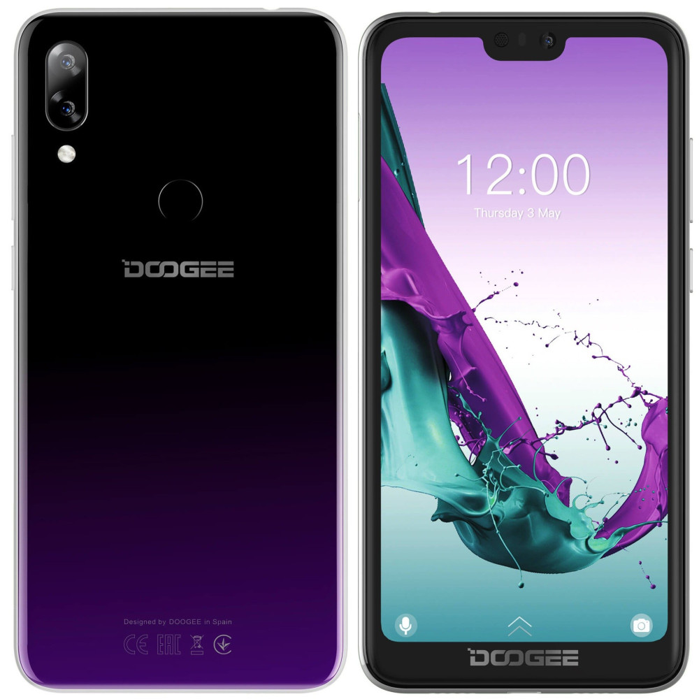 Téléphone Portable Doogee Y7 / Double SIM / 4G / Violet