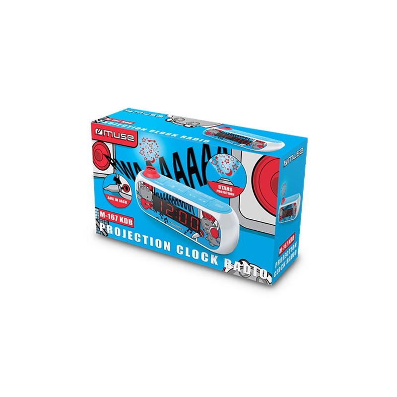RadioRéveil PLL avec Projection Muse M167KDB / Bleu