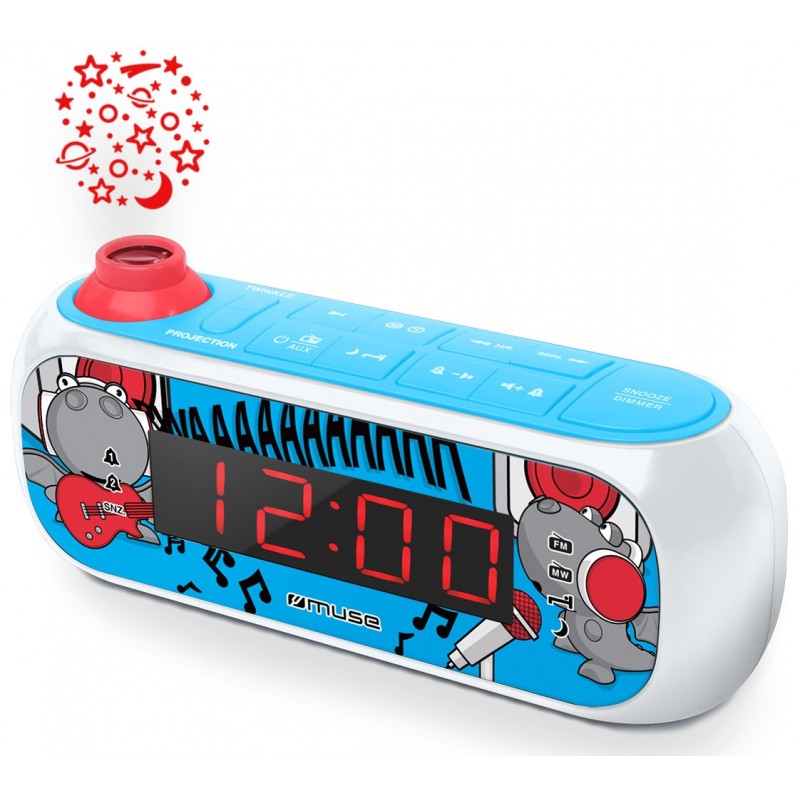 RadioRéveil PLL avec Projection Muse M167KDB / Bleu