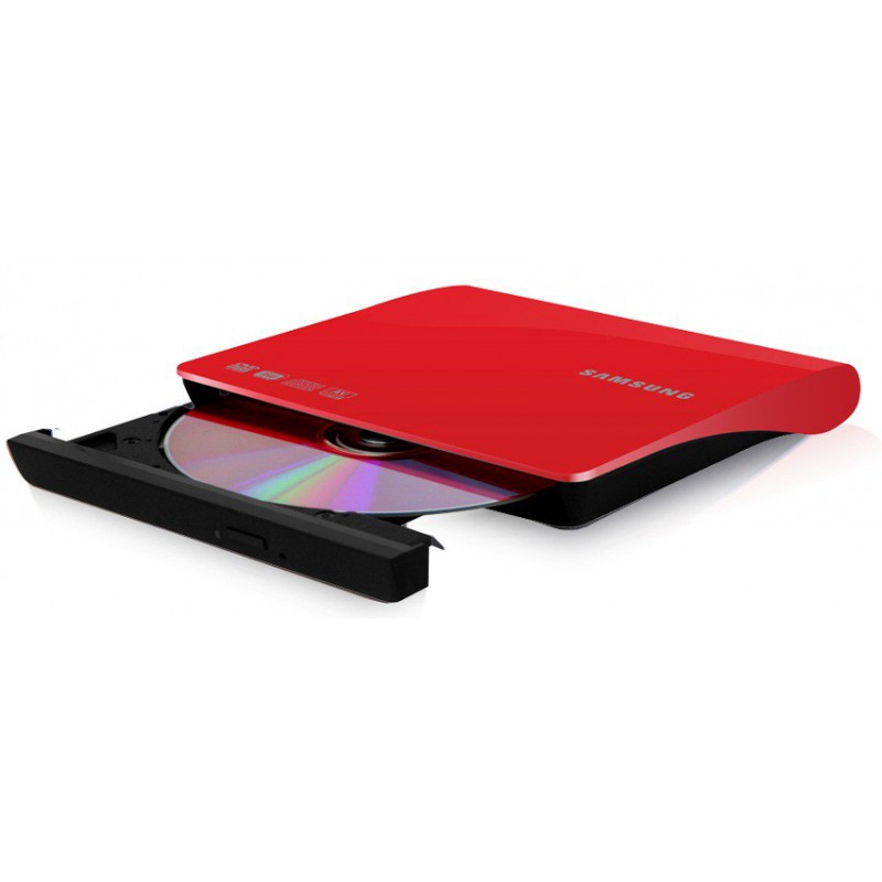 Graveur DVD externe Slim USB Rouge