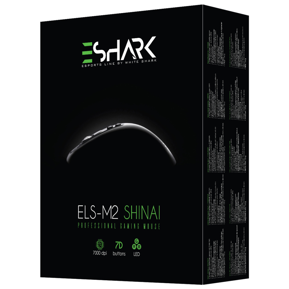 Souris optique USB eShark ESL-M2 SHINAI / Noir