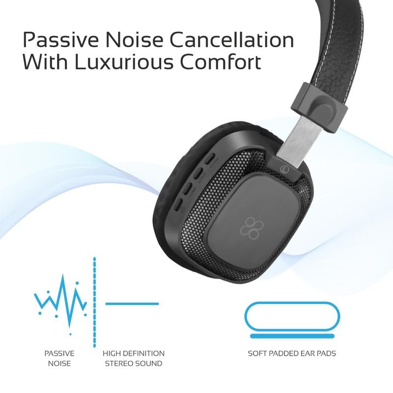 Slide  #4 Casque Stéréo Bluetooth Promate Melody-BT / Noir