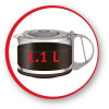 Cafetiére Moulinex Uno FG121110 / 800 W / Blanc