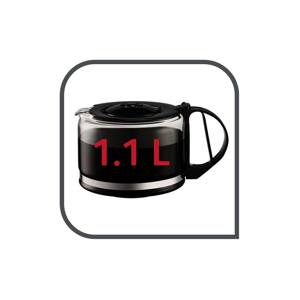 Cafetiére Moulinex Uno FG121811 / 800 W / Noir