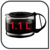 Cafetiére Moulinex Uno FG121811 / 800 W / Noir