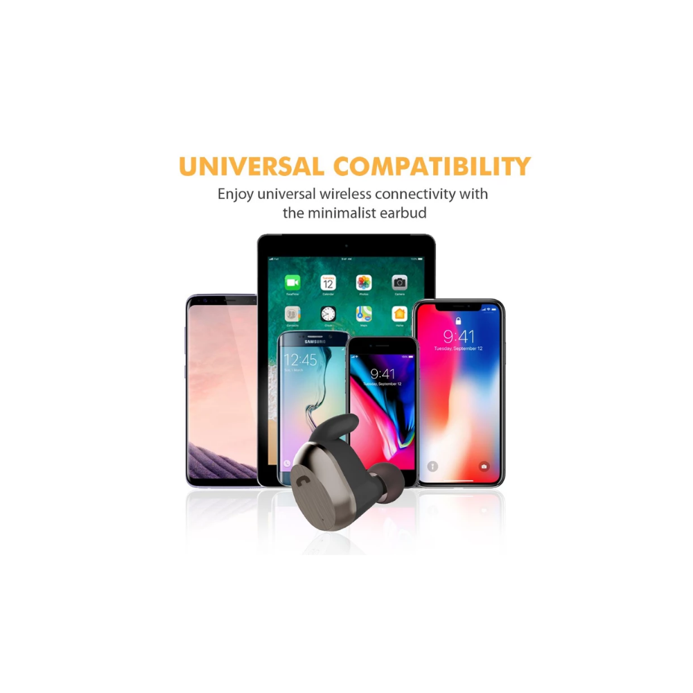Écouteur intra-auriculaire sans fil HD Mono Promate Mod / Noir