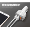 Chargeur Allume Cigare LDNIO C702Q 3x USB 3.6A / Blanc