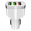 Chargeur Allume Cigare LDNIO C702Q 3x USB 3.6A / Blanc
