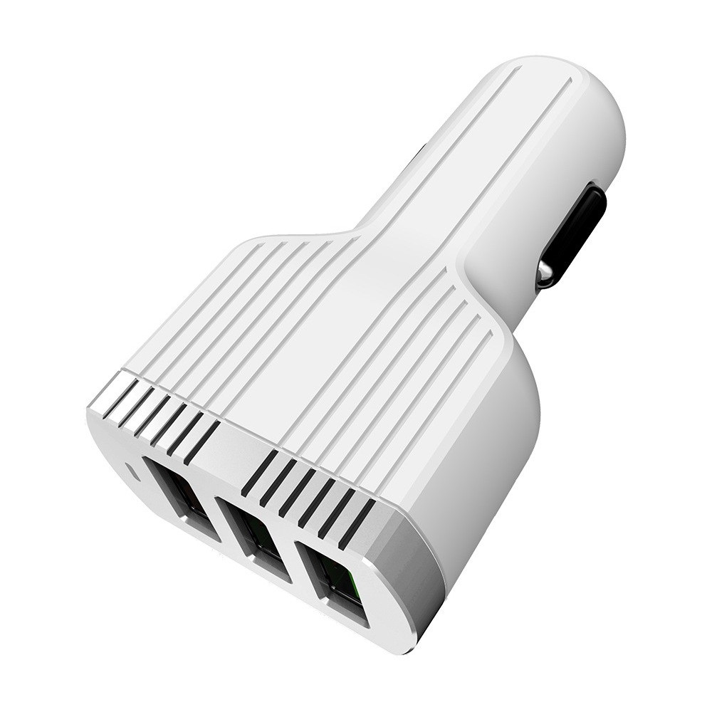 Chargeur Allume Cigare LDNIO C702Q 3x USB 3.6A / Blanc