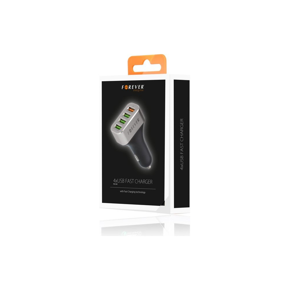 Chargeur Allume Cigare Forever 4x USB 2.4A / 30W