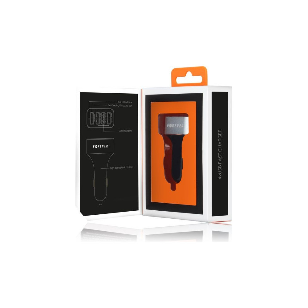 Chargeur Allume Cigare Forever 4x USB 2.4A / 30W