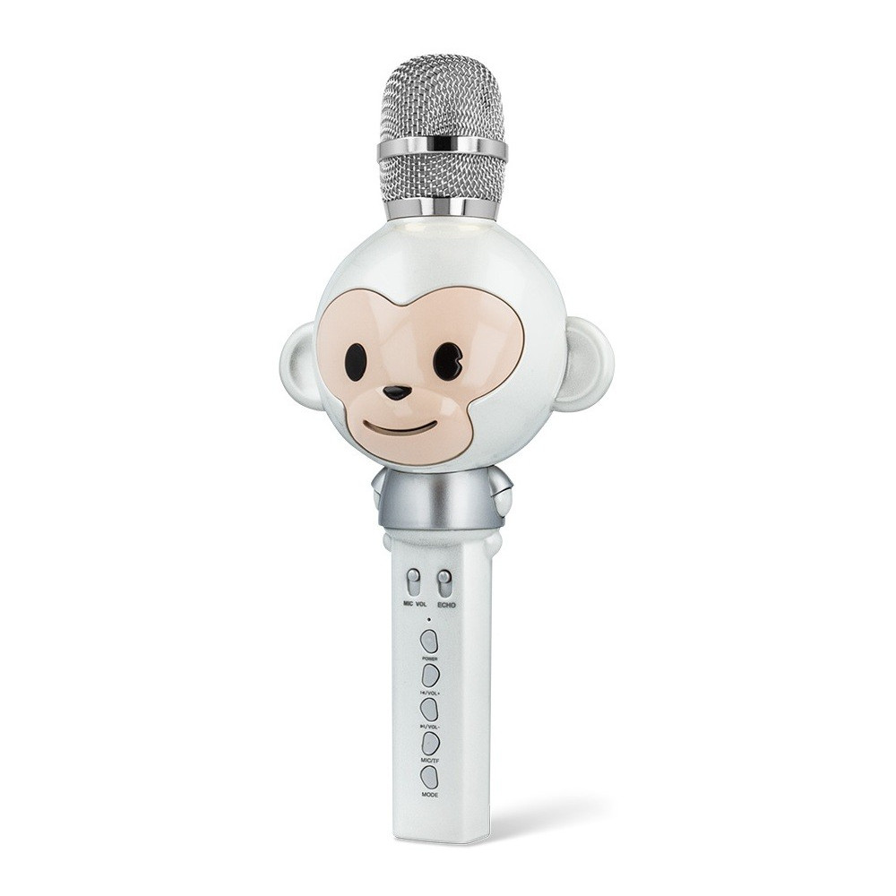 Microphone avec haut-parleur Bluetooth Forever Sweet Animal AMS-100 / Blanc