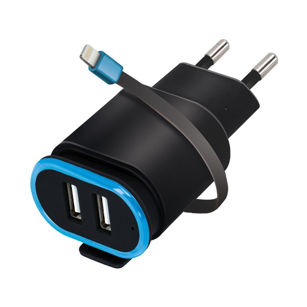 Chargeur secteur Forever TC-02 2x USB 2.4A / Lightning