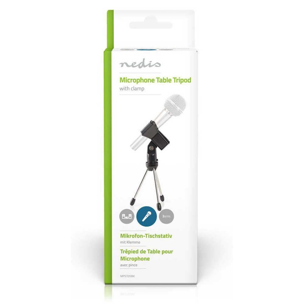 Trépied de Table pour Microphone Nedis MPST05BK / Noir