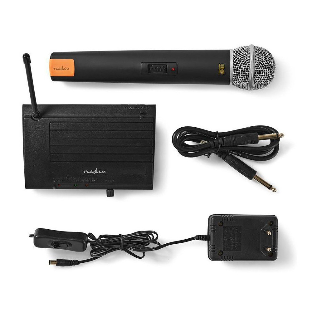 Kit de microphone sans fil 1 canal Nedis MPWL512BK