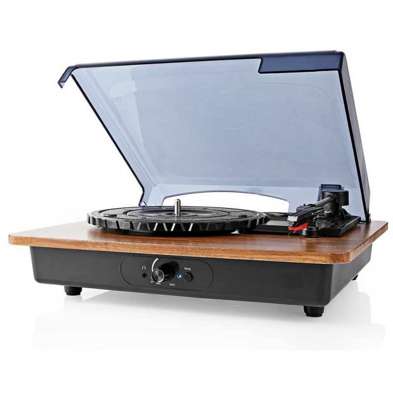 Platine Vinyle Tourne Disque 33,45 Tr/Min Marron