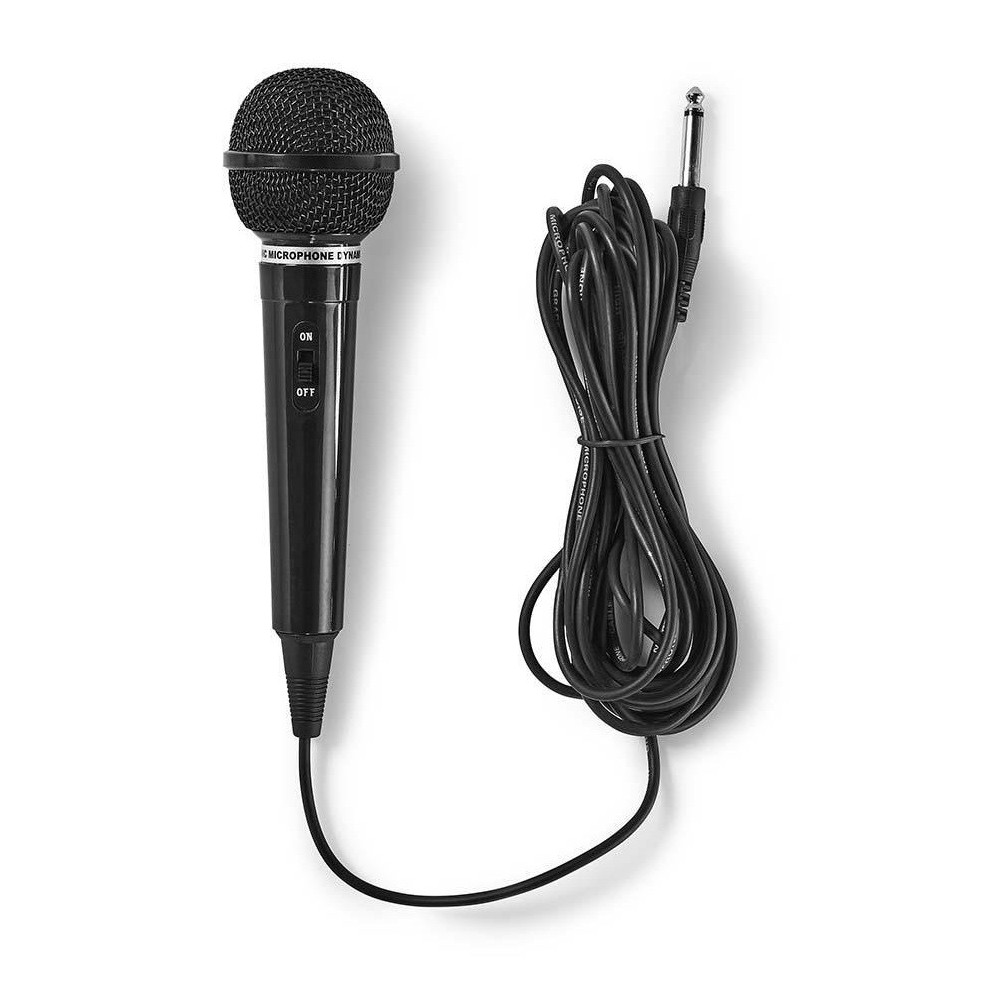 Microphone Filaire Nedis MPWD01BK / Noir