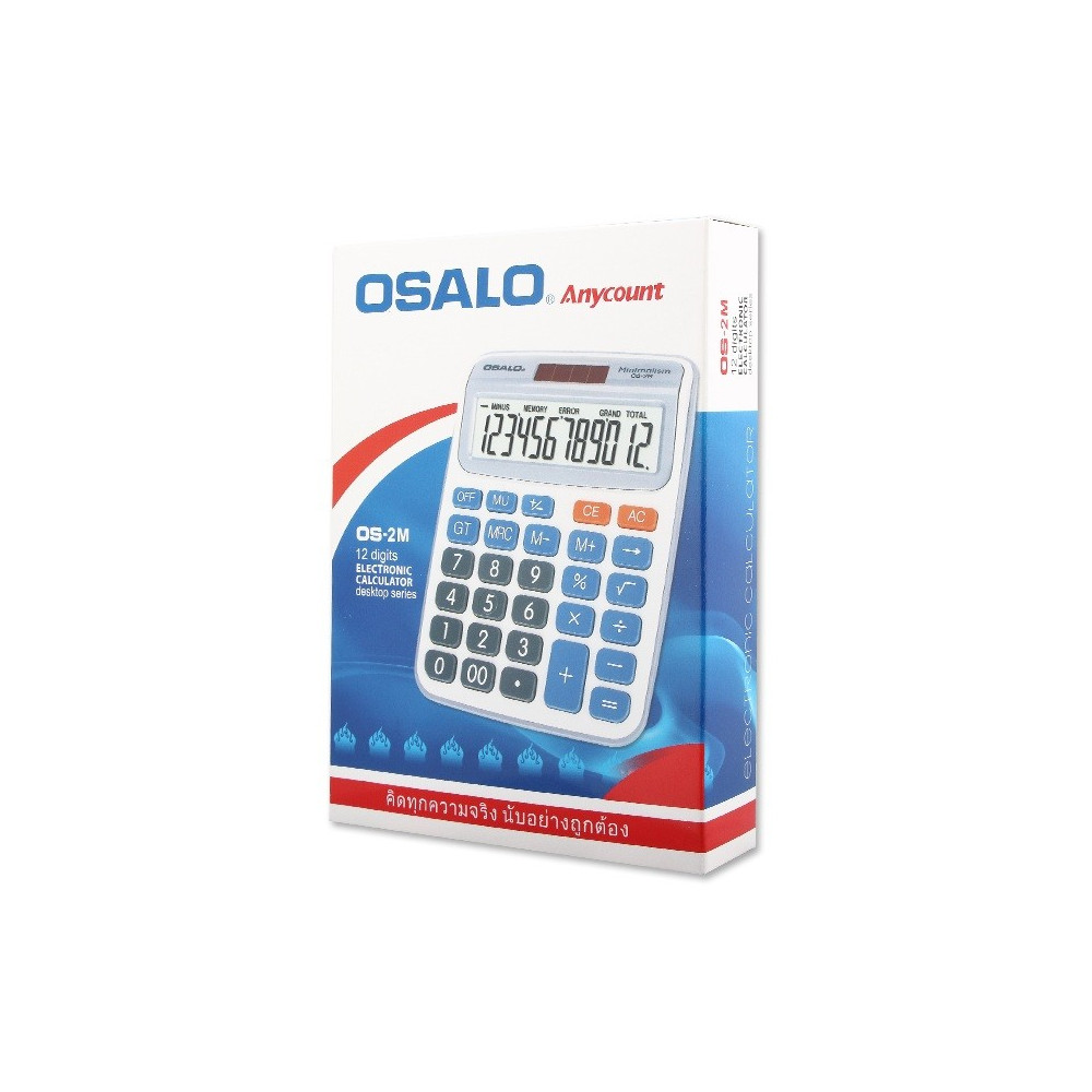 Calculatrice de bureau 12 chiffres OSALO OS-2M