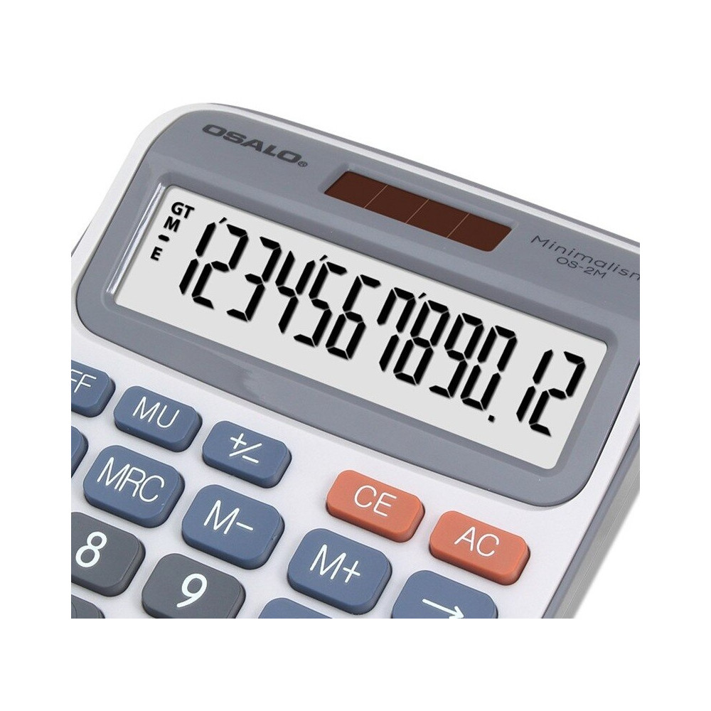 Calculatrice de bureau 12 chiffres OSALO OS-2M