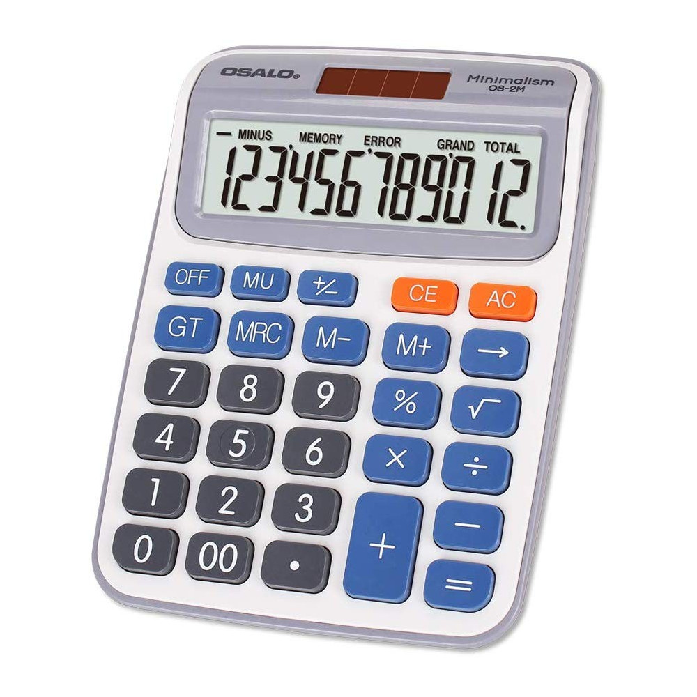 Calculatrice de bureau 12 chiffres OSALO OS-2M