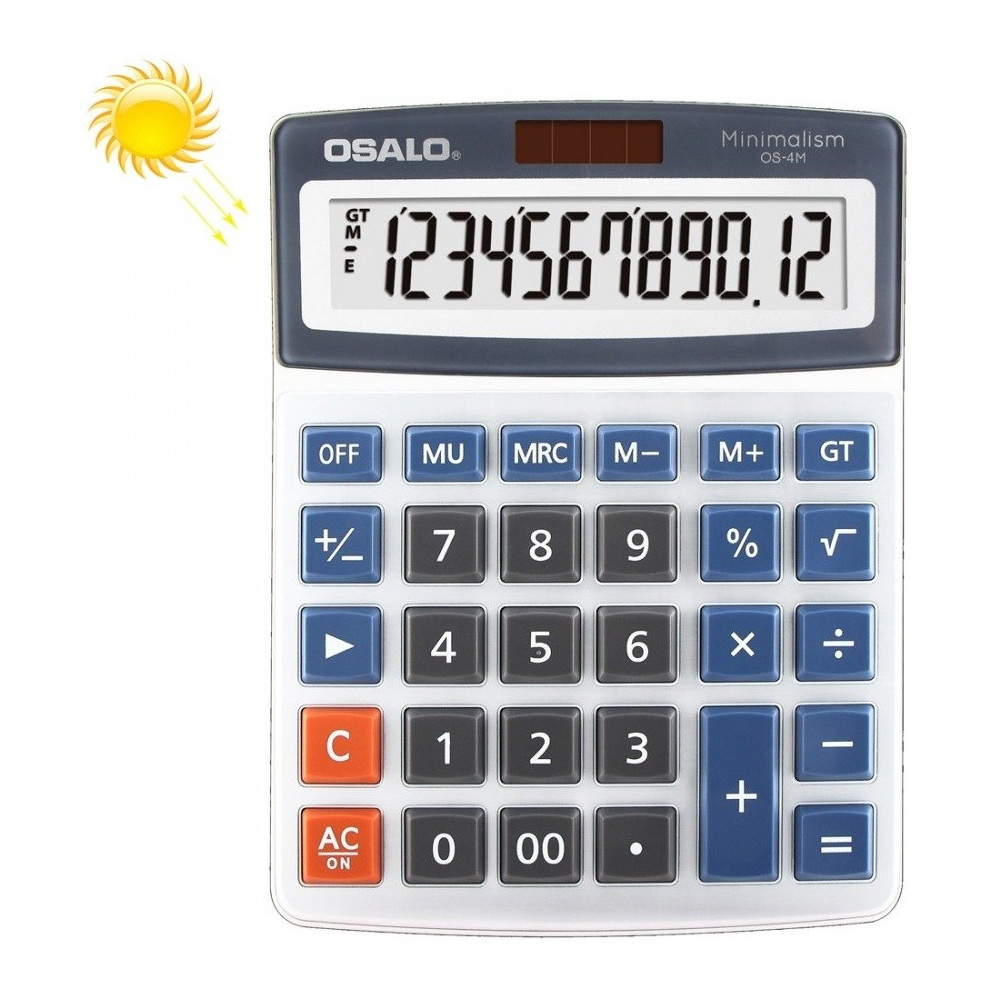 Calculatrice de bureau 12 chiffres OSALO OS-4M