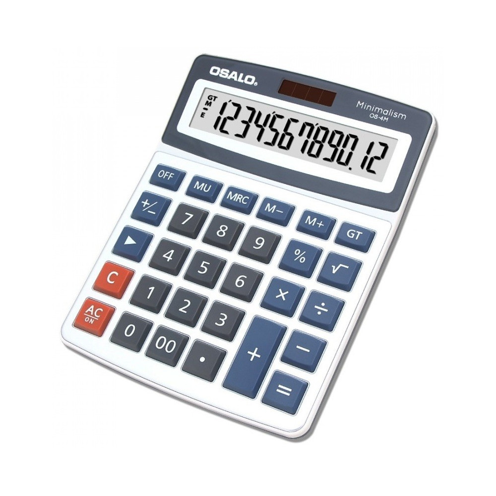 Calculatrice de bureau 12 chiffres OSALO OS-4M