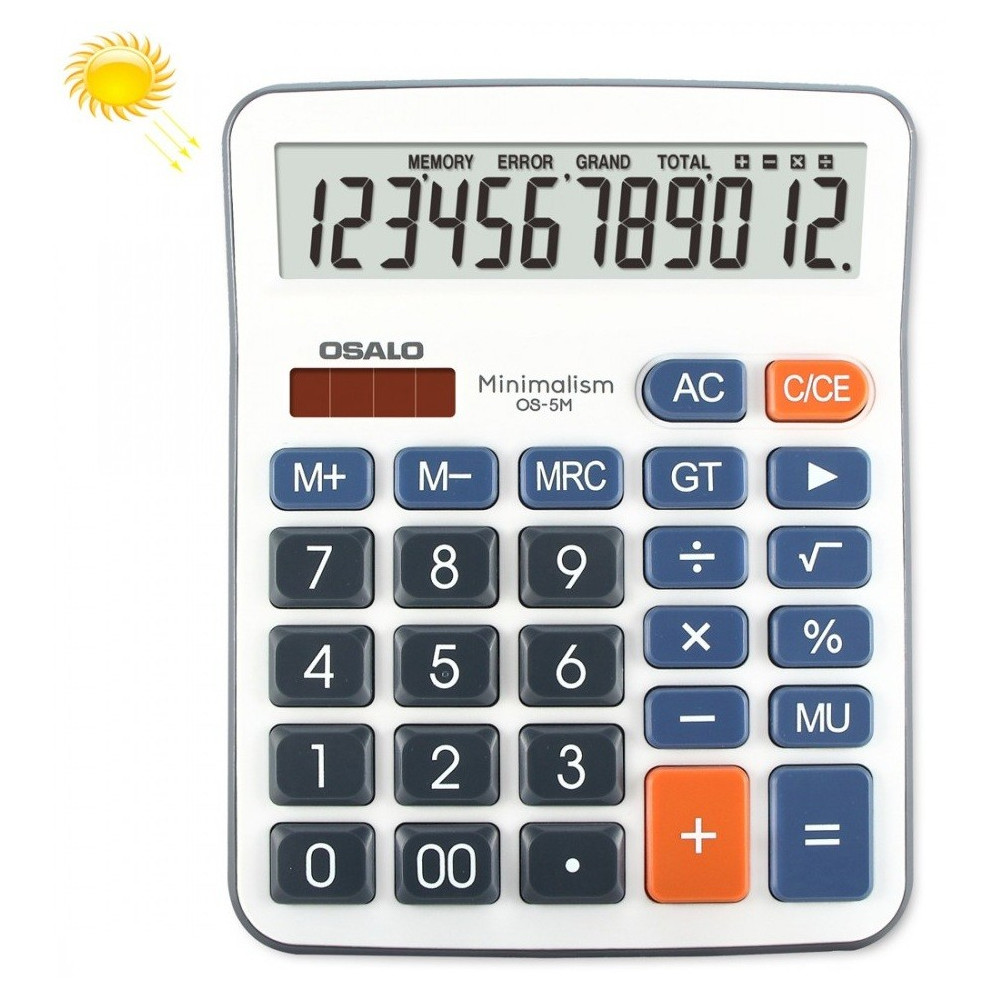 Calculatrice de bureau 12 chiffres OSALO OS-5M