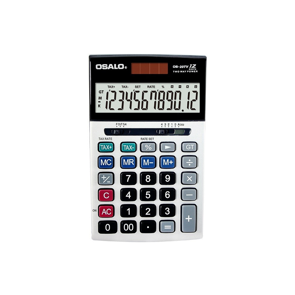 Calculatrice de bureau 12 chiffres OSALO OS-20TV